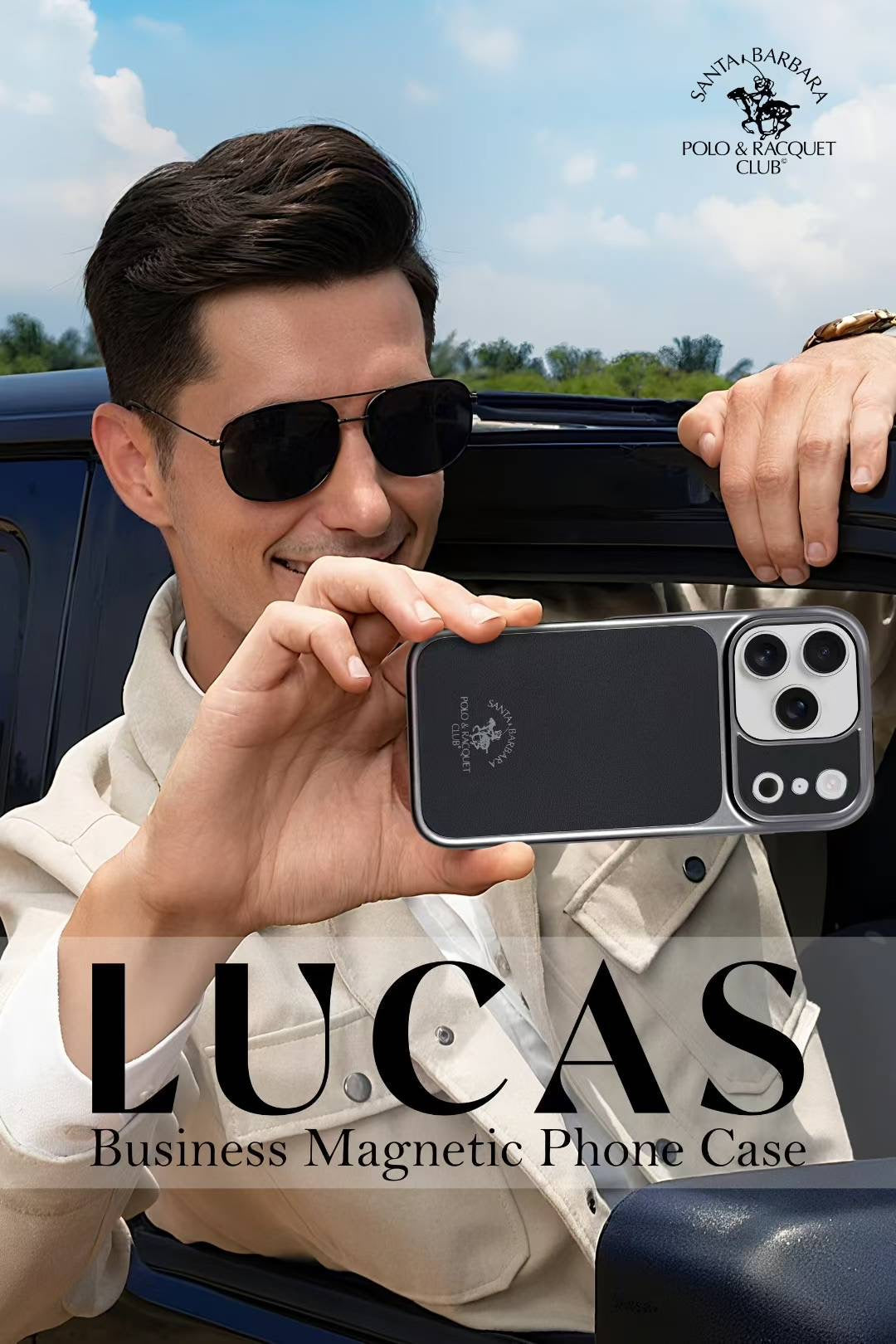 Mettalic Finish Lucas Santa Barbara Case For iPhone 17 Series