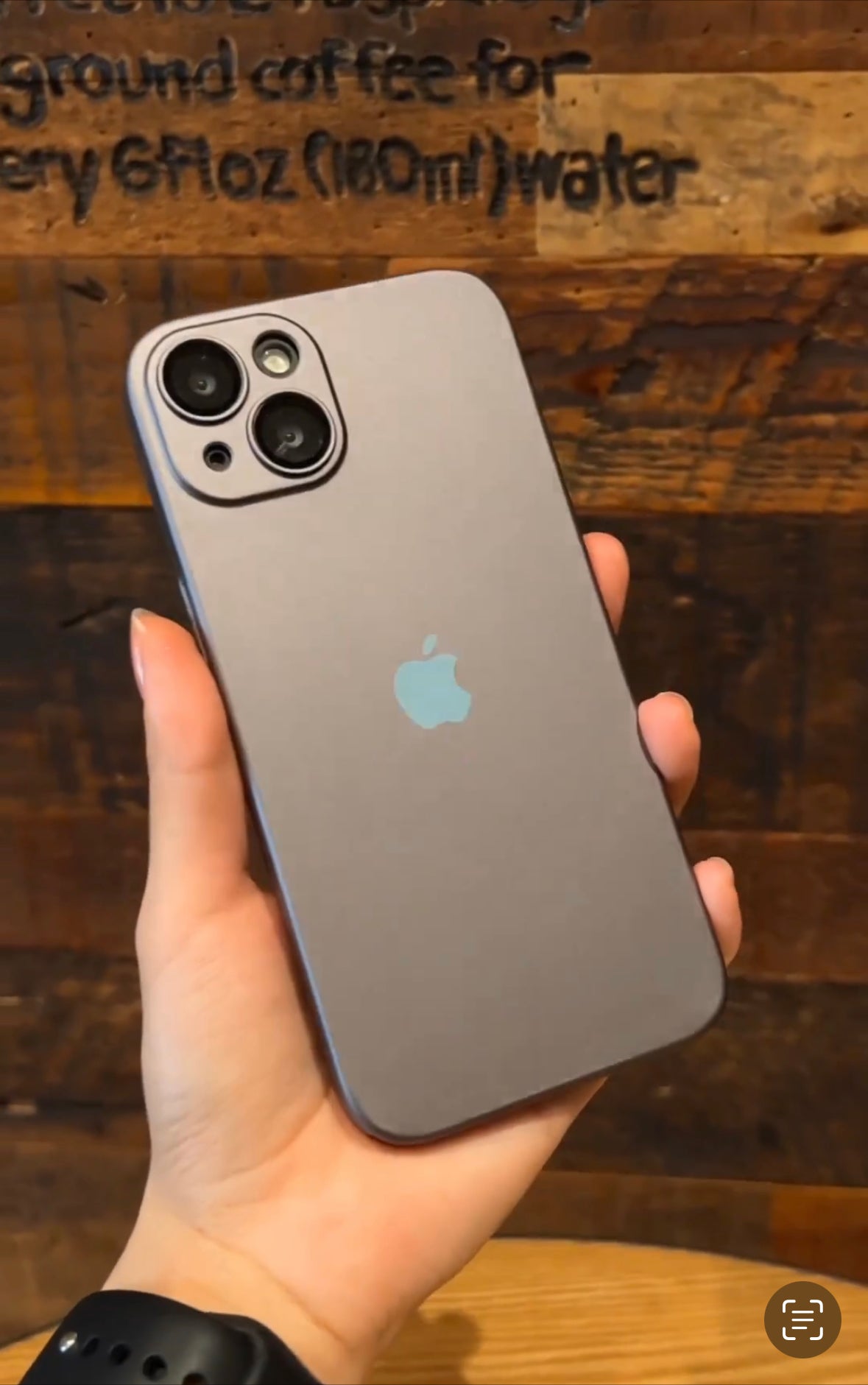 Luxurious Matte Thin Back Case With Shinning Logo For iPhone