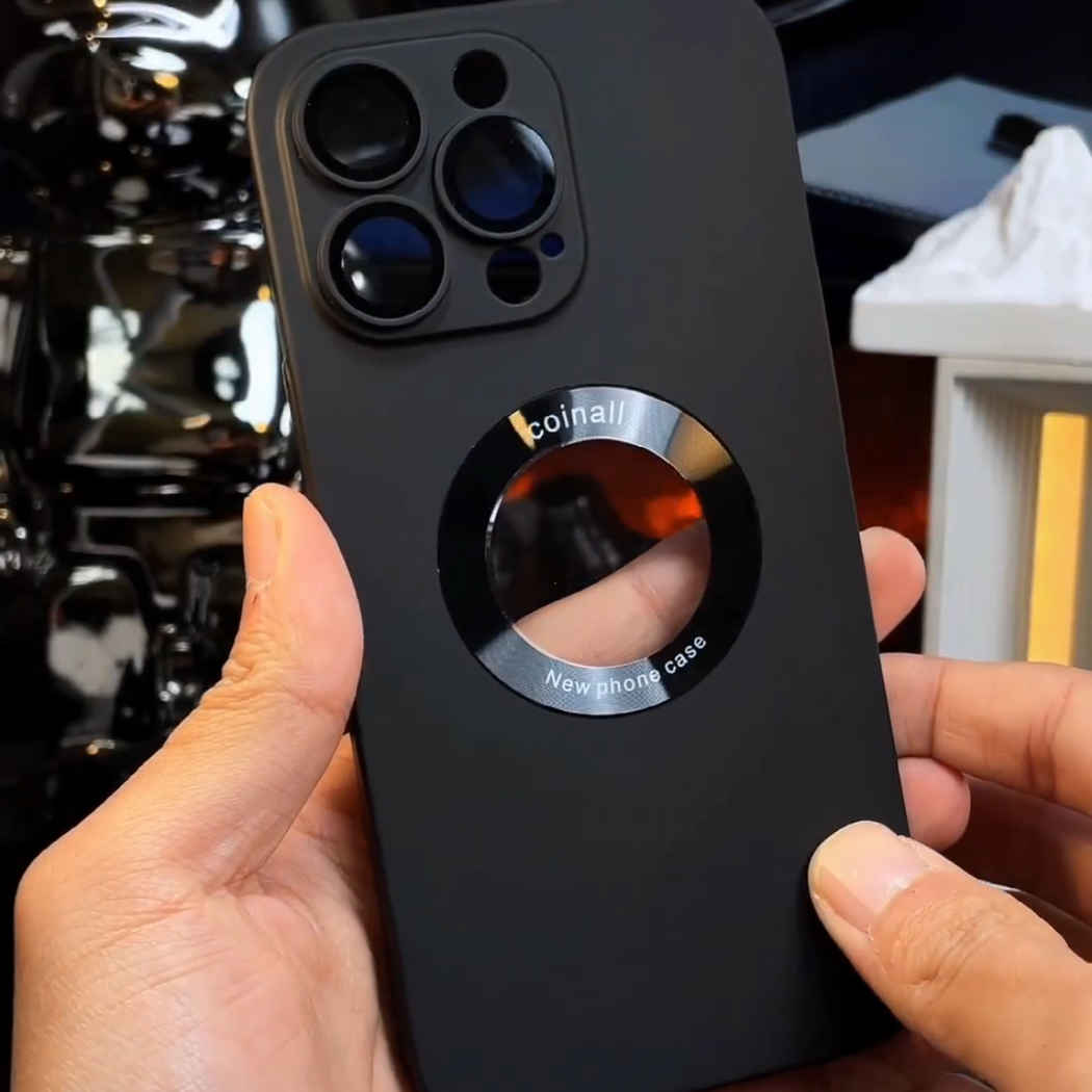 Luxury Matte Polycarbonate Logo Visiblility Case For iPhone 14 Pro Max