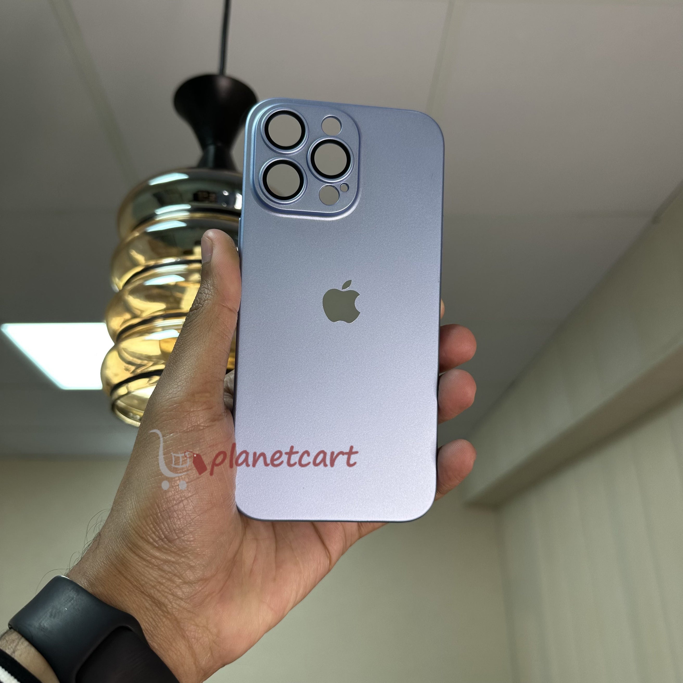 Luxurious Matte Thin Back Case With Shinning Logo For iPhone