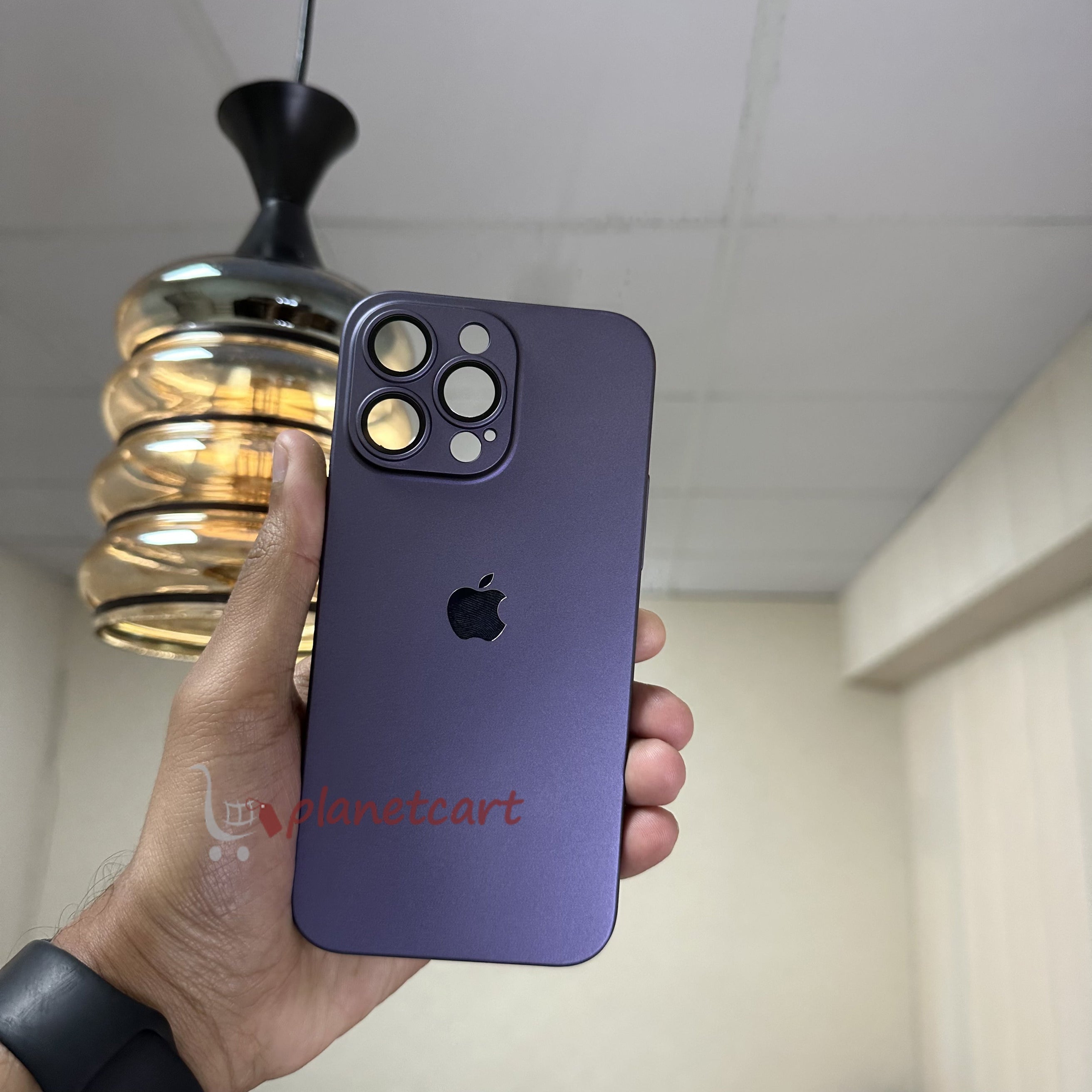 Luxurious Matte Thin Back Case With Shinning Logo For iPhone