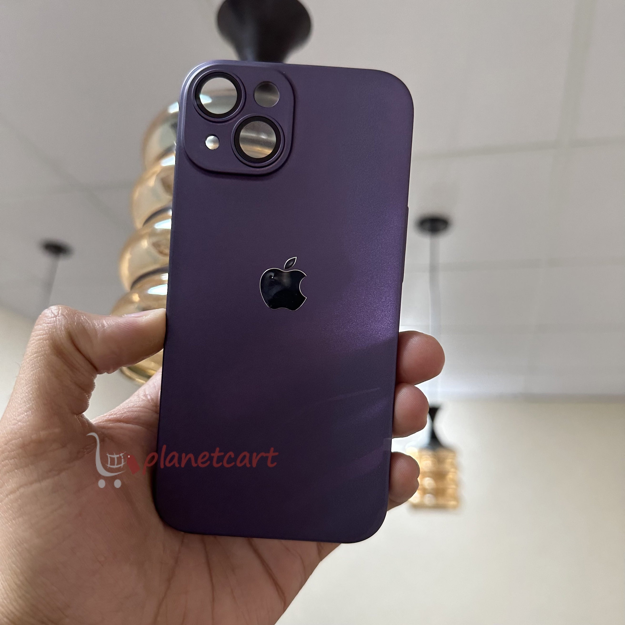 Luxurious Matte Thin Back Case With Shinning Logo For iPhone