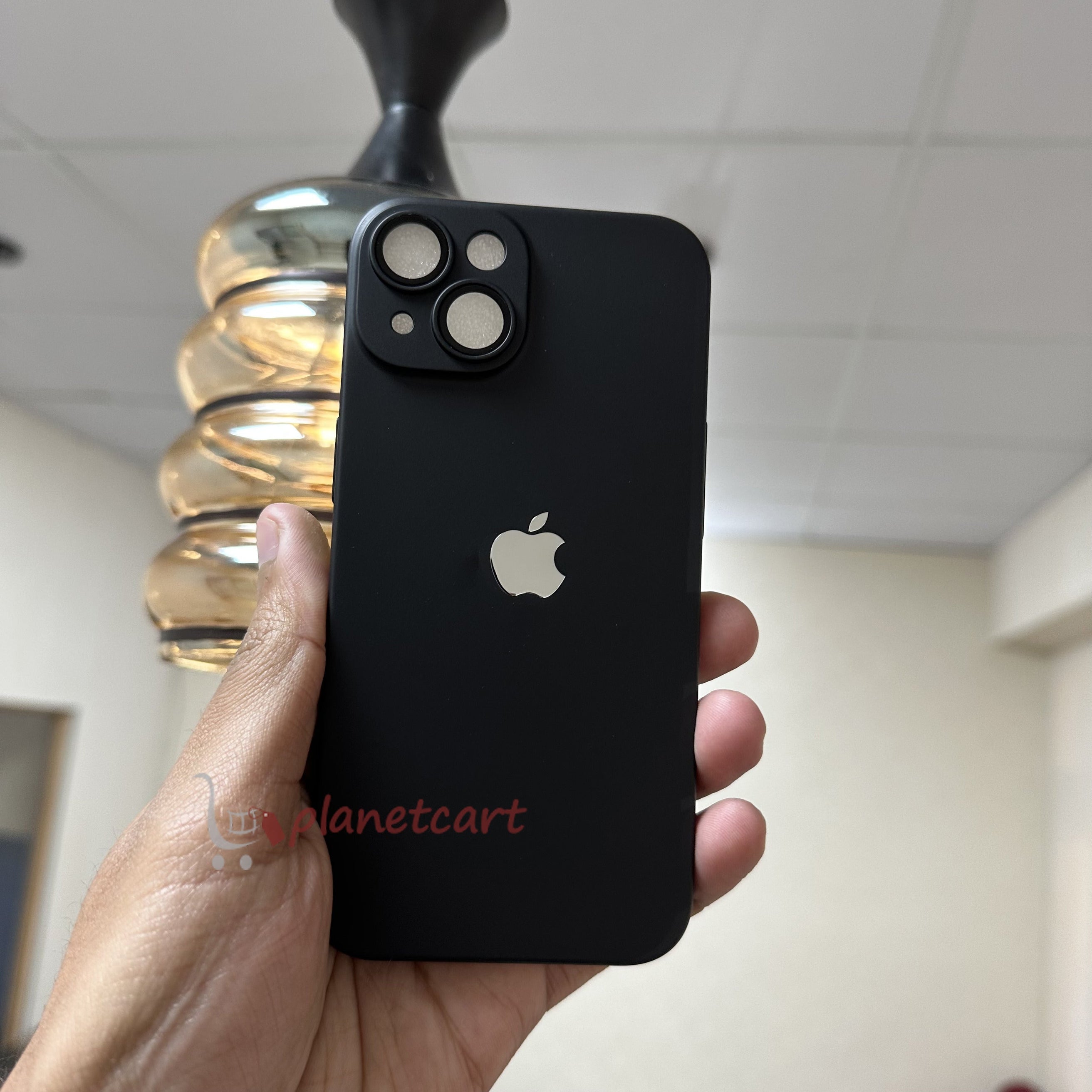 Luxurious Matte Thin Back Case With Shinning Logo For iPhone