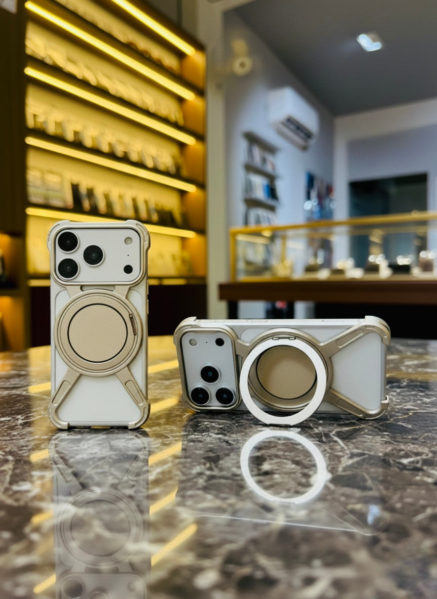 X Shape Metal Magsafe Bumper Case For iPhone 17 Series