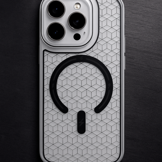 Premium Trans Pattern Magsafe Case For iPhone