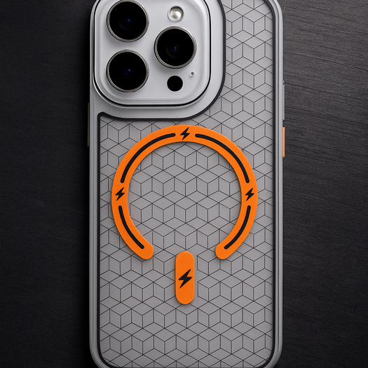 Premium Trans Pattern Magsafe Case For iPhone