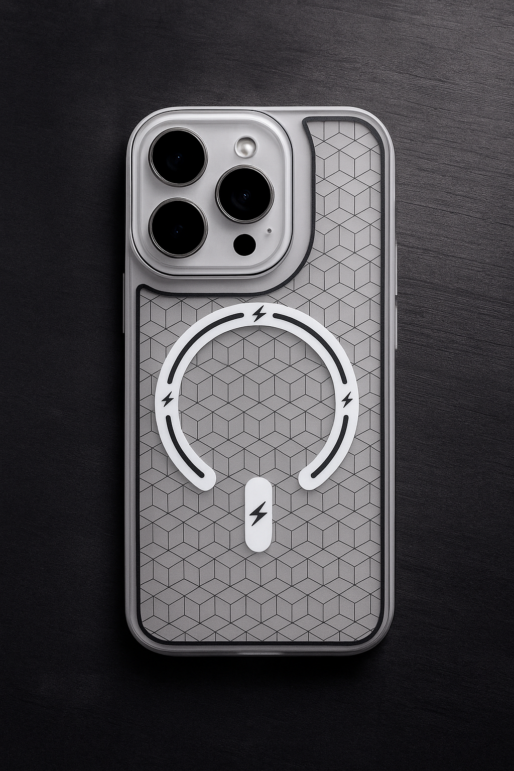 Premium Trans Pattern Magsafe Case For iPhone