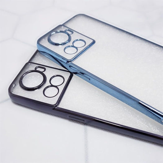 Premium Electroplated Square Silicon Clear Back Case For Oneplus 10R