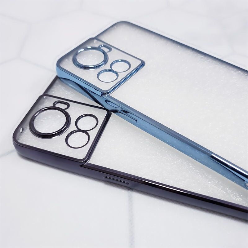 Premium Electroplated Square Silicon Clear Back Case For Oneplus 10R