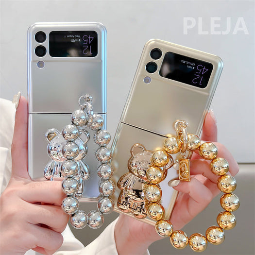 Luxury Silver Phone Case for Samsung Galaxy Z Flip 3