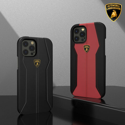 Huracan D1 Genuine Leather Lamborghini Case for Apple iPhone 14 Pro Max