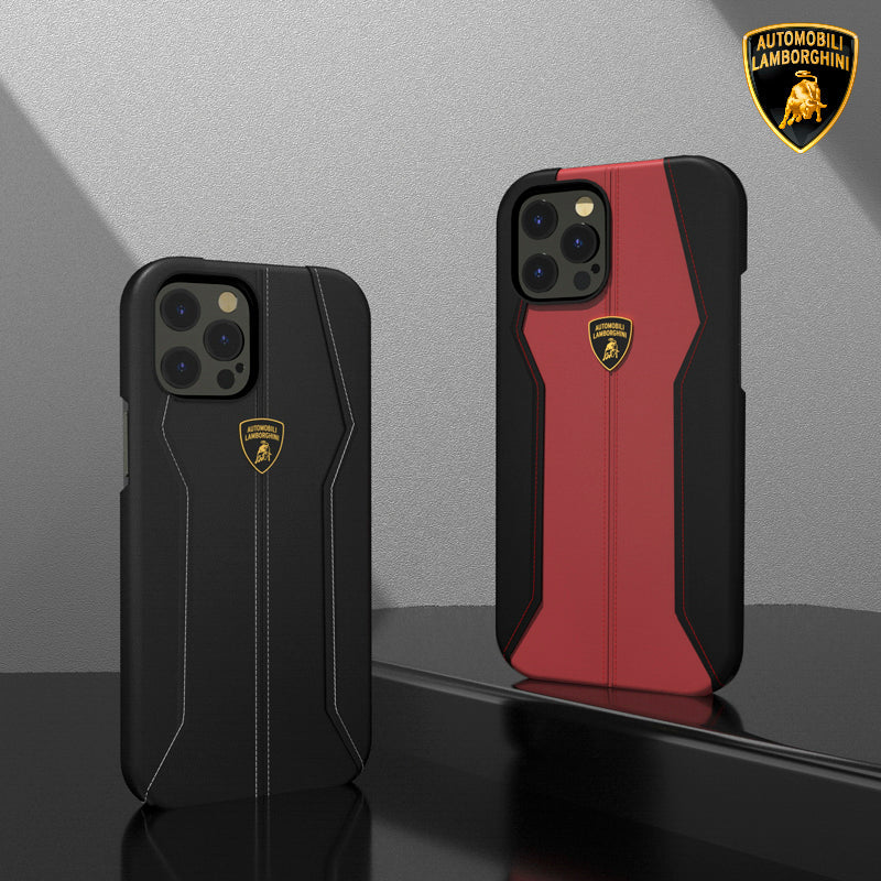 Huracan D1 Genuine Leather Lamborghini Case for Apple iPhone 14 Pro Max