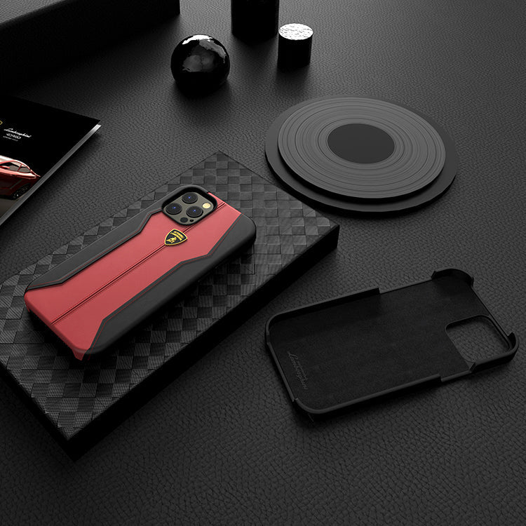 Huracan D1 Genuine Leather Hard Lamborghini Case for Apple iPhone 13