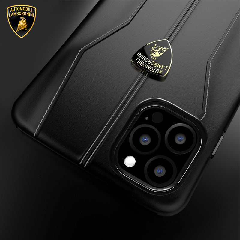 Huracan D1 Genuine Leather Hard Lamborghini Case for Apple iPhone 13