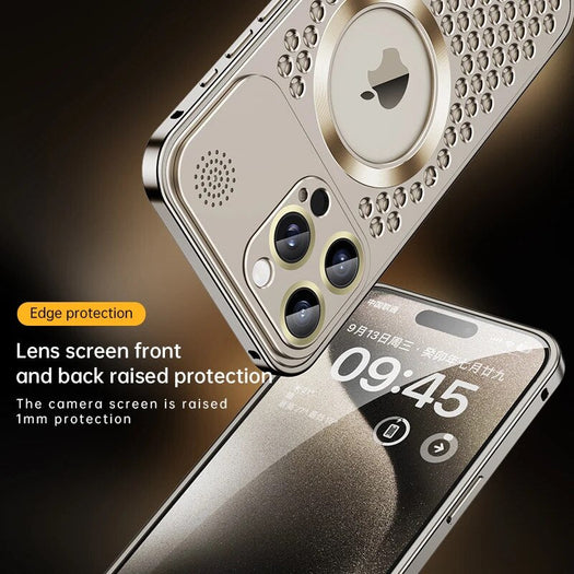 Mesh Metal Magsafe Bumper Case For iPhone 16 Series