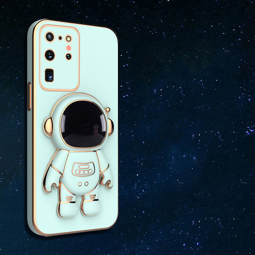 Astronaut Luxurious Gold Edge Back Case For Samsung Galaxy S20 Ultra