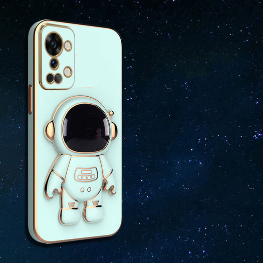 Astronaut Luxurious Gold Edge Back Case For OnePlus Series