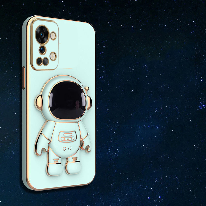 Astronaut Luxurious Gold Edge Back Case For OnePlus Series