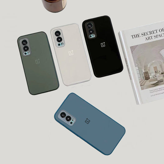 Special Edition Matte Finish Silicone Glass Back Case For Oneplus Nord 2 - Premium Cases