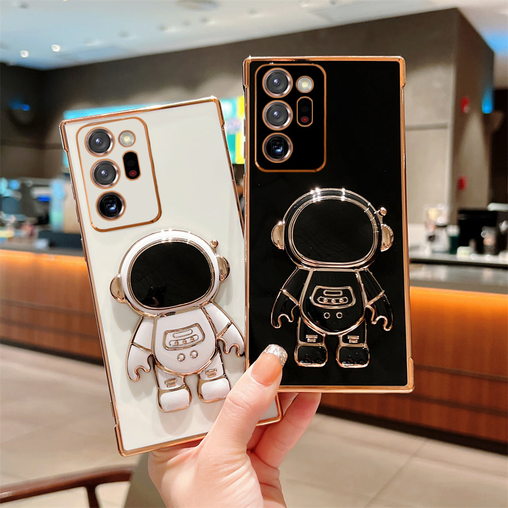 Astronaut Luxurious Gold Edge Back Case For Samsung Galaxy Note 20 Ultra