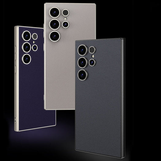 Matte Leather Phone Case For Samsung Galaxy S24 Ultra