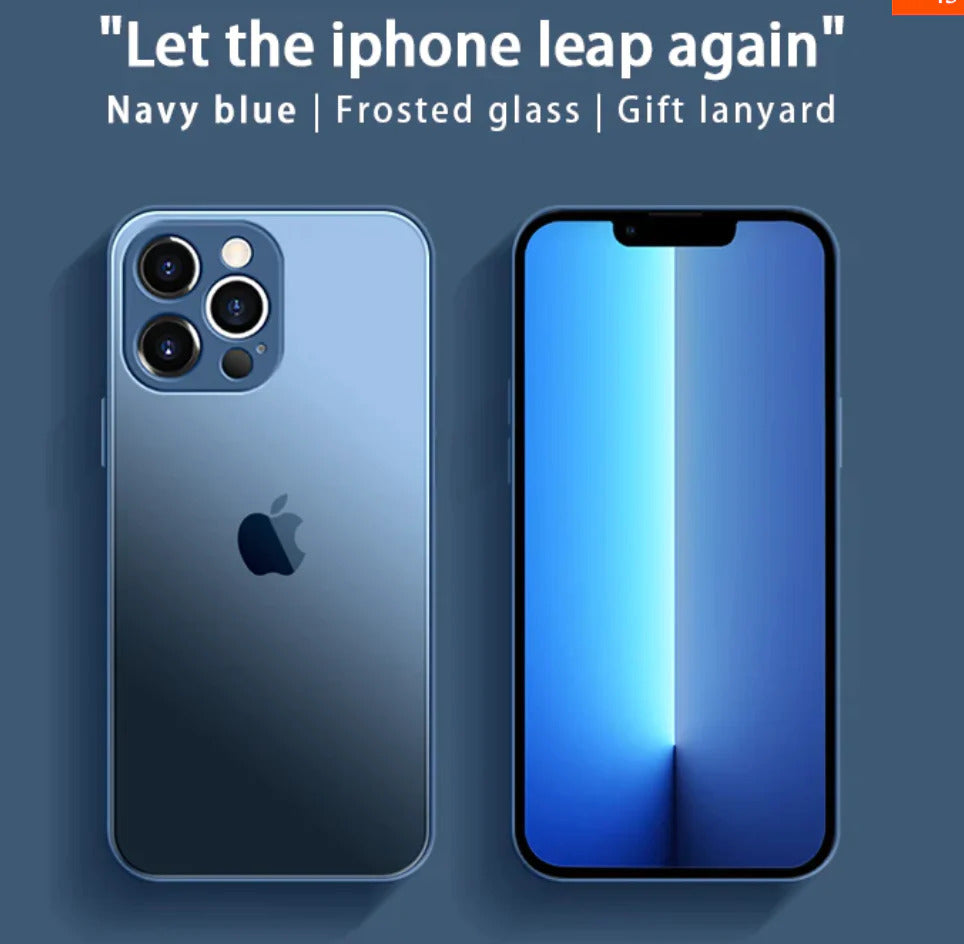 Orignal Glossy Premium Glass Back Case For iPhone 13 Pro