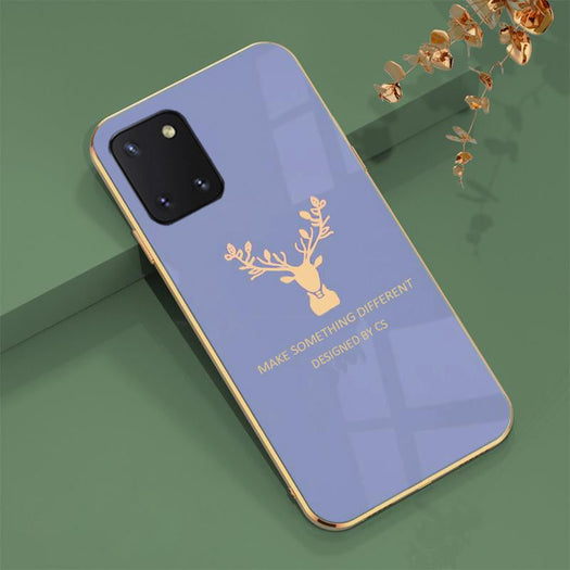 Luxurious Gold Edge Glass Back Case For Samsung Galaxy Note 10 Lite - planetcartonline