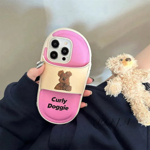 Cartoon Slipper Back Case For Apple iPhone 15