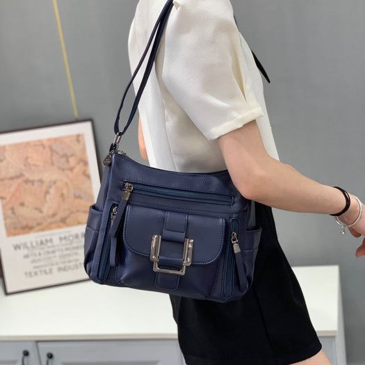 Luxury Trand Satchel High Quality Leather Sling Handbag For Female