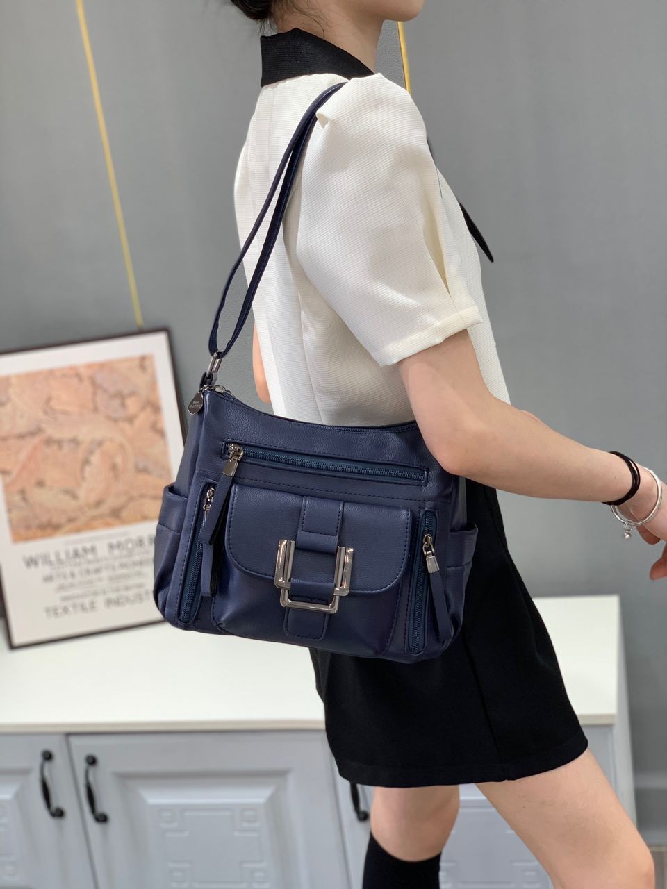 Luxury Trand Satchel High Quality Leather Sling Handbag For Female