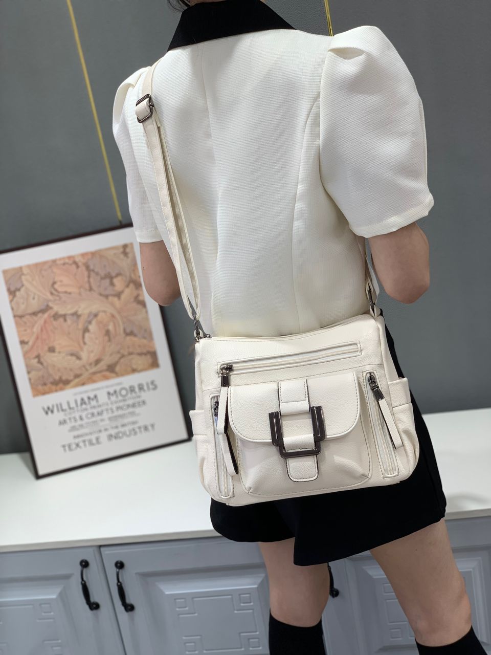 Luxury Trand Satchel High Quality Leather Sling Handbag For Female