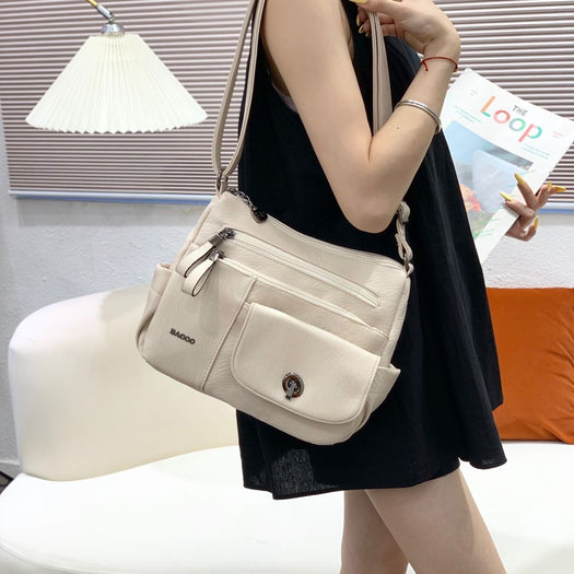 Luxury Multiple Compartment Structured Handbag For Female