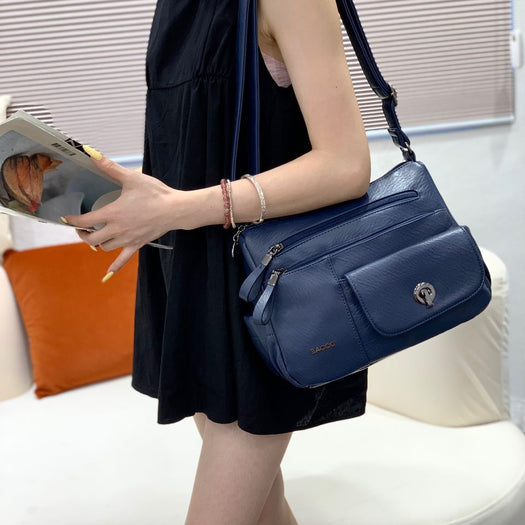 Luxury Multiple Compartment Structured Handbag For Female
