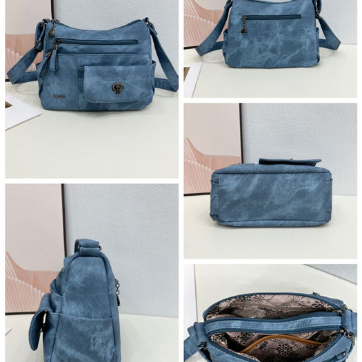 Luxury Multiple Compartment Structured Handbag For Female