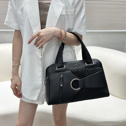 Luxury Fashion Classy Litchi Grain Leather Handbag For Female