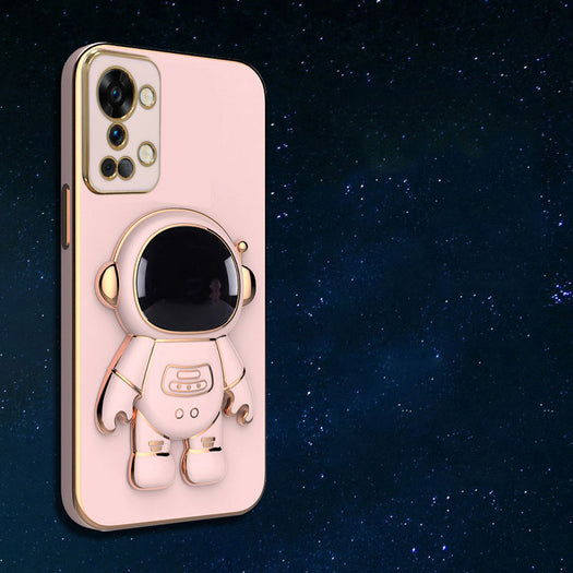 Astronaut Luxurious Gold Edge Back Case For OnePlus Series