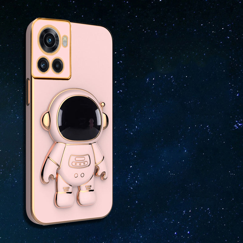 Astronaut Luxurious Gold Edge Back Case For OnePlus Series