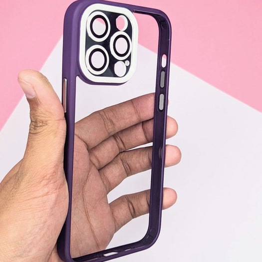Premium Transparent Silicone Shockproof Camera Lens Protection Armor Bumper Back Case  for iPhone 15 Pro Max