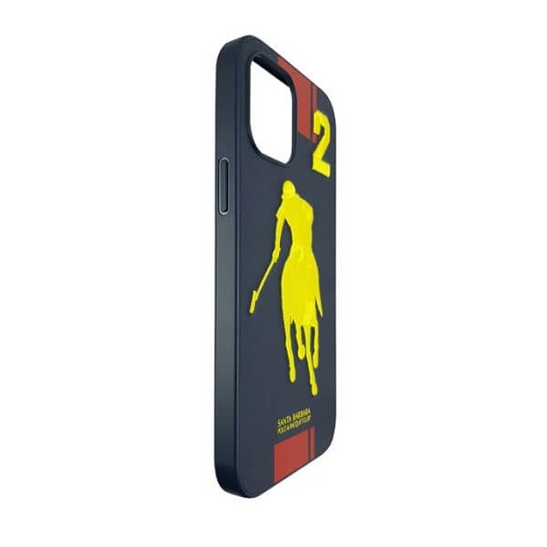 Santa Barbara Garner Series Genuine Leather Blue Case For iPhone 13 Pro Max - planetcartonline