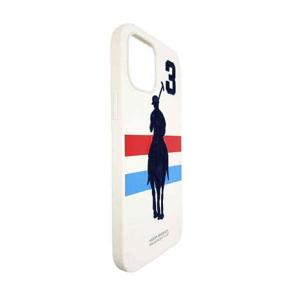 Santa Barbara Garner Series Genuine Leather White Case For iPhone 13 Pro - planetcartonline