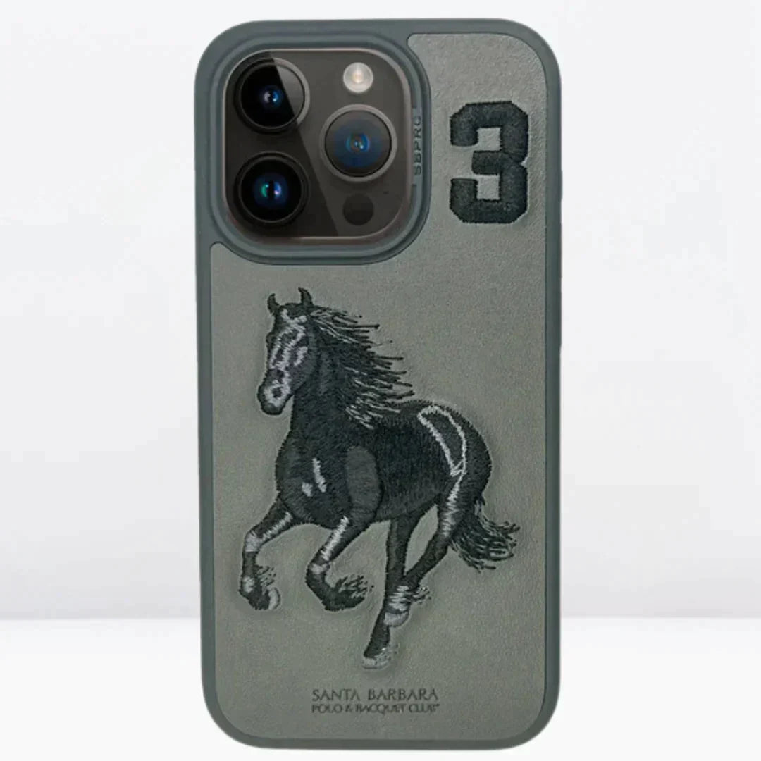Santa Barbara Classic Boris Series Genuine Leather Case For iPhone 15 Pro