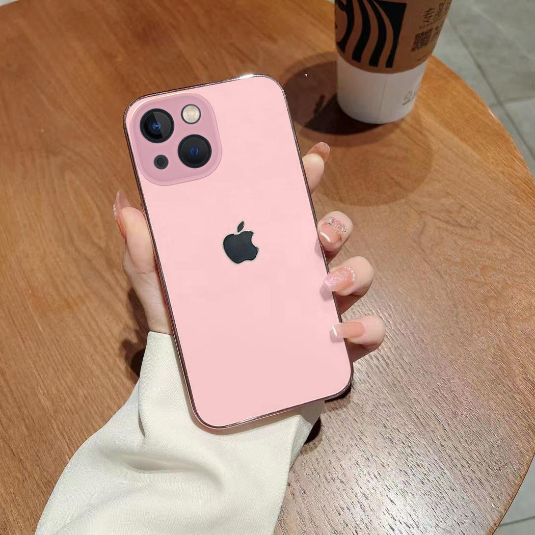 Orignal Glossy Premium Glass Back Case For iPhone 13