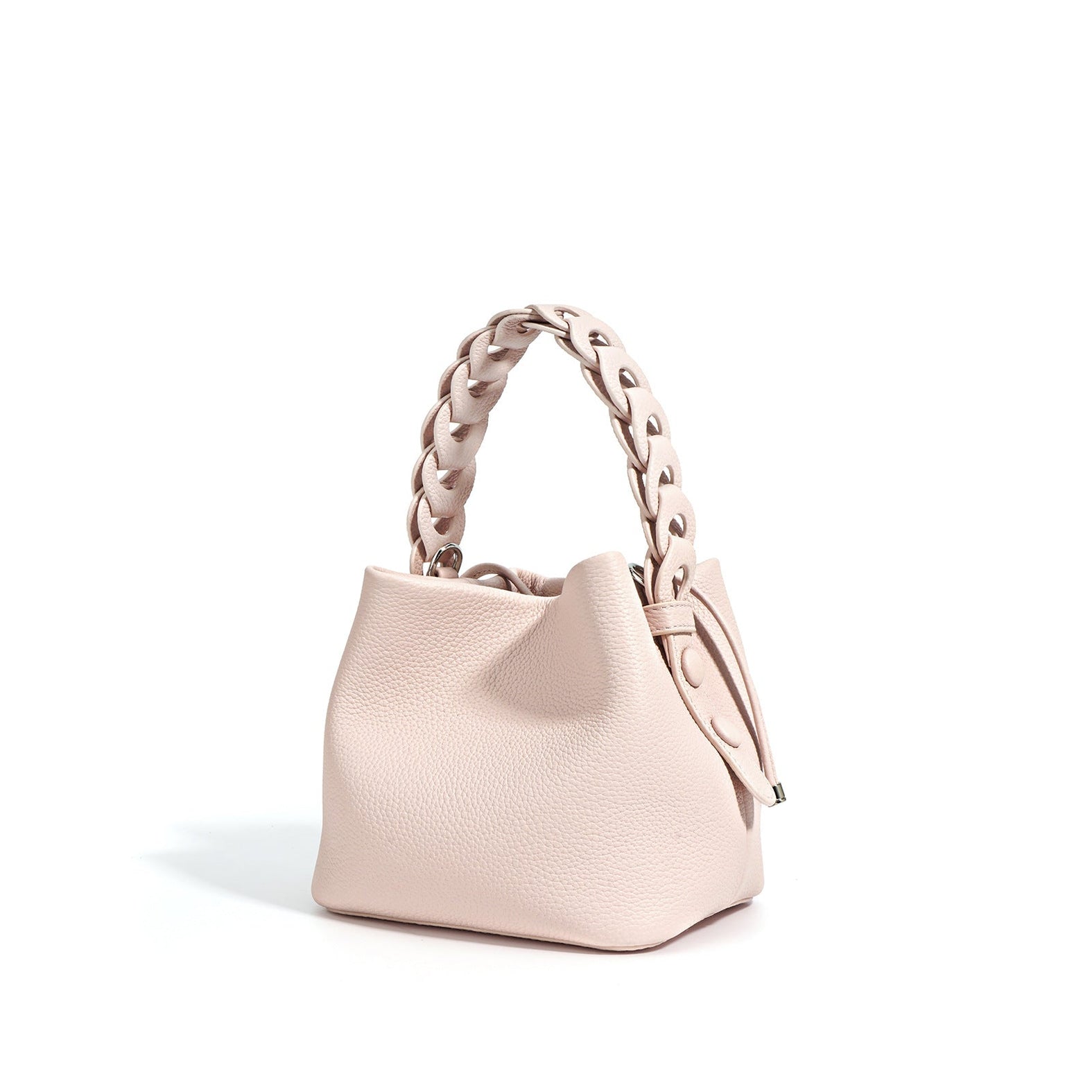 Luxury Leather Versatile Fashion Bucket Handbag For Female