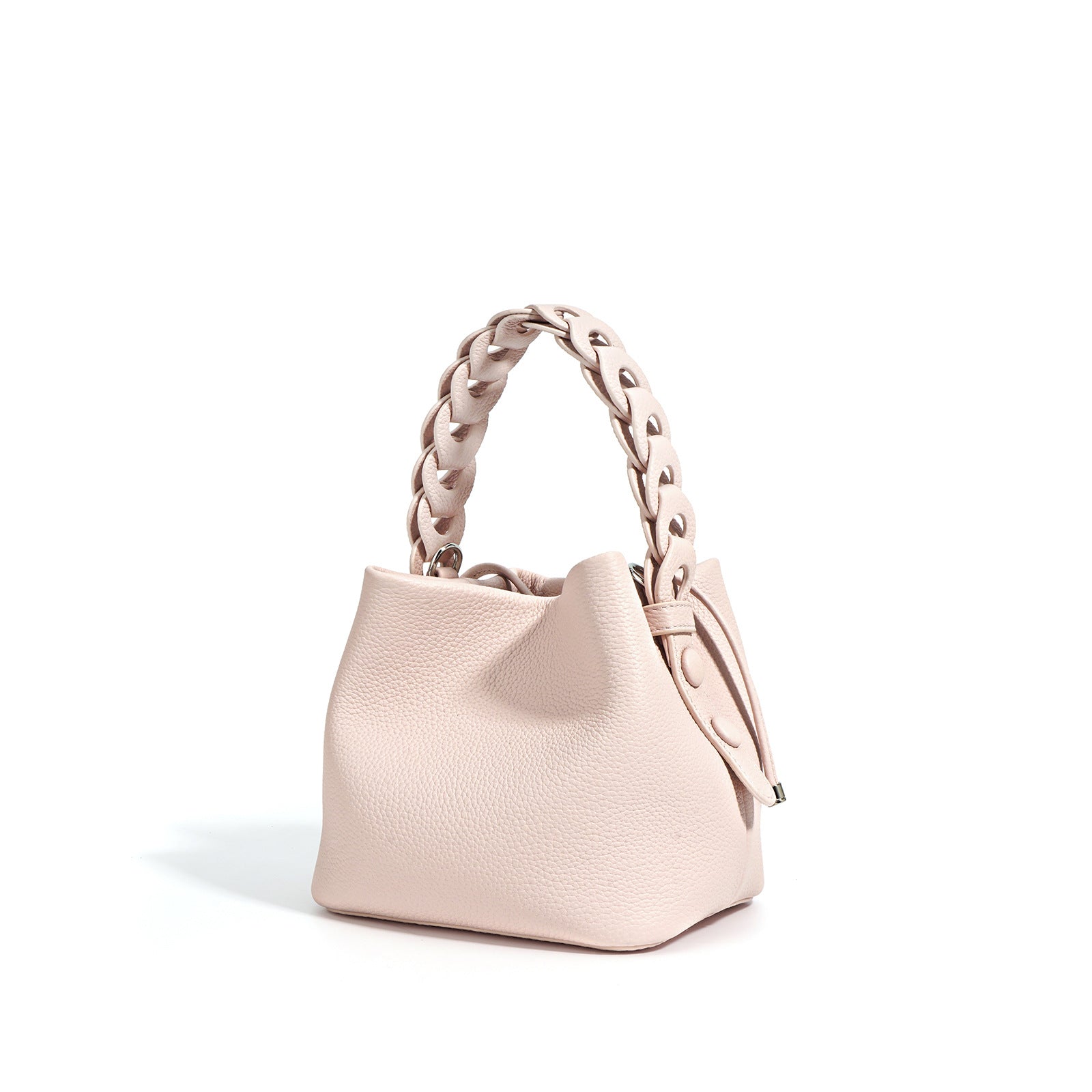 Luxury Leather Versatile Fashion Bucket Handbag For Female