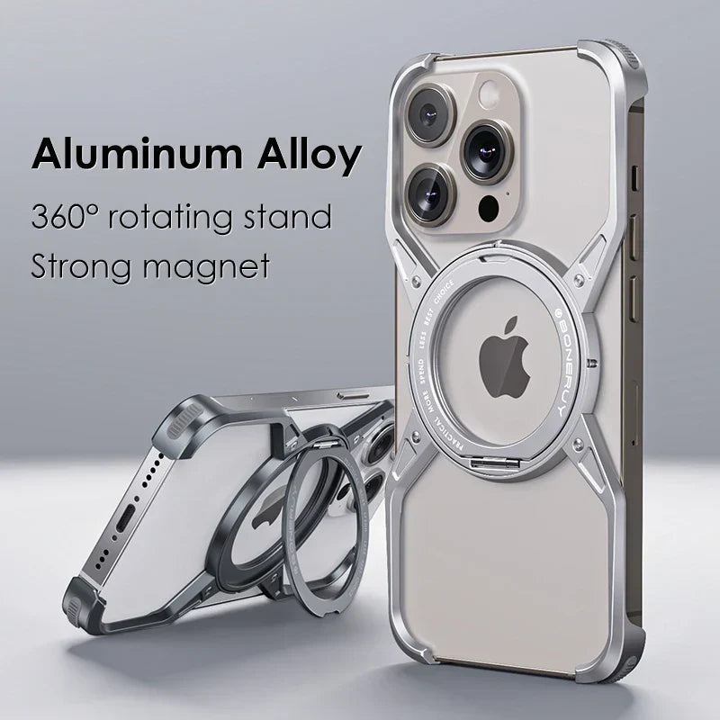 Aluminum Rimless Cover For iPhone 16 Pro