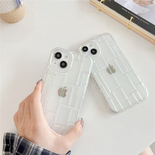 3D Silicone High Elastic line stripe design Case For iPhone 13