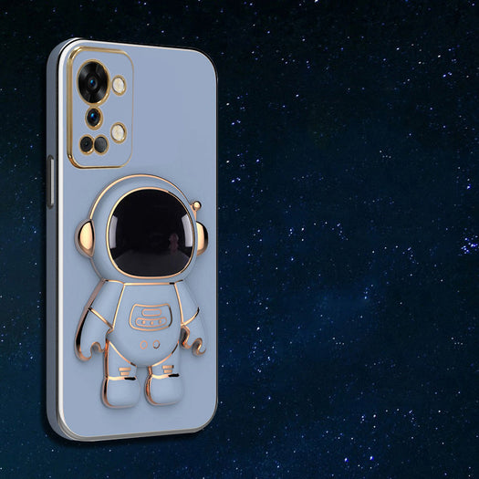 Astronaut Luxurious Gold Edge Back Case For OnePlus Series