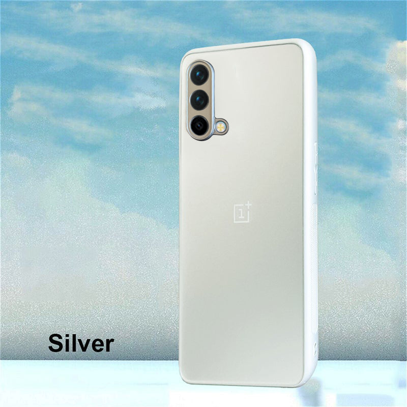 Special Edition Matte Finish Silicone Glass Back Case For Oneplus Nord CE - Premium Cases