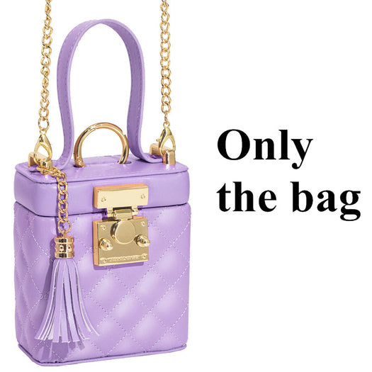 Luxury Leather Bag Metal Long Chain Case for Samsung Galaxy Z Flip 5