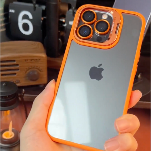 Camera Stand Case With Metal Rings For iPhone 14 Pro Max